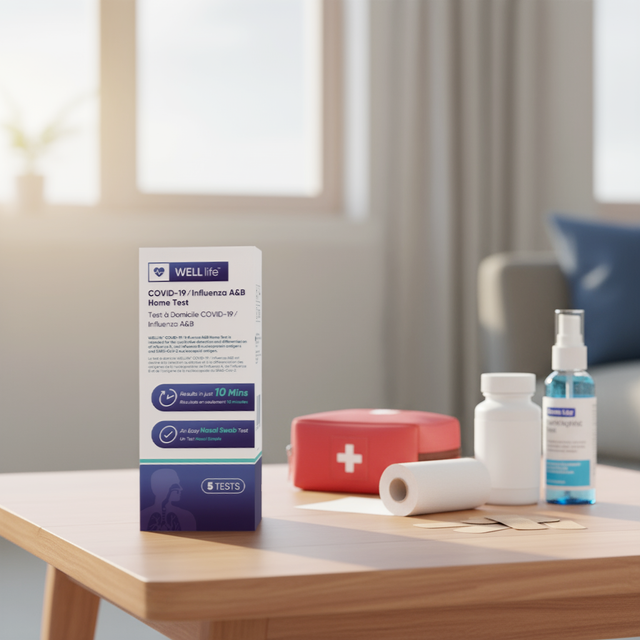 WELLlife™ COVID-19 ⁄ Flu A&B Test Kit - 25 Pack