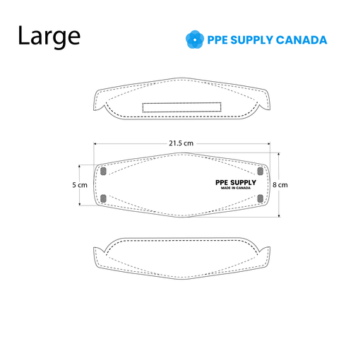 N95 Respirator Face Mask Made in Canada (Large)