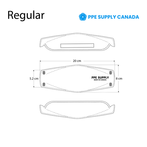 N95 Respirator Face Mask Made in Canada (Regular)