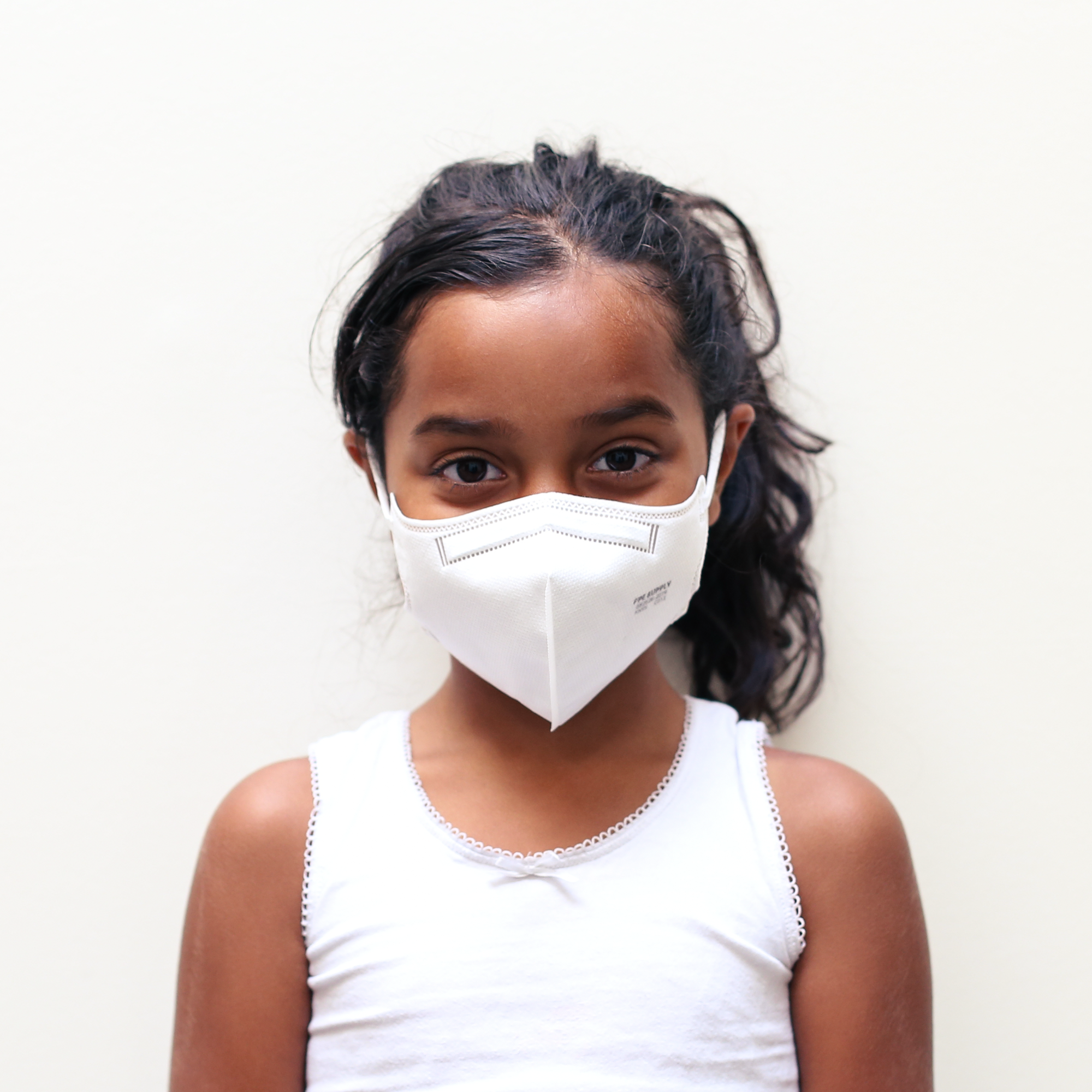 Kid's Black White KN95 Protective Best Face Mask Individually Sealed PPE Supply