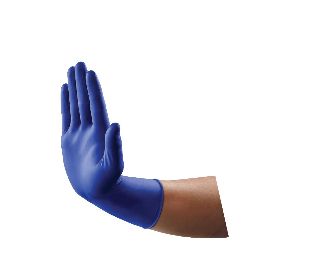 Gants d'examen en nitrile non poudrés Medline VersaShield à manchette allongée
