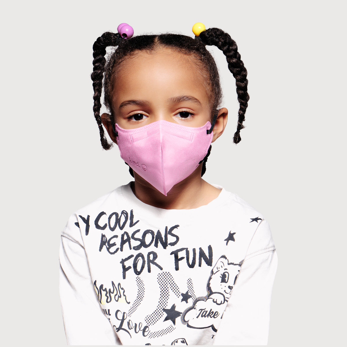 Masque respiratoire KN95 pour enfants - Série Couleur