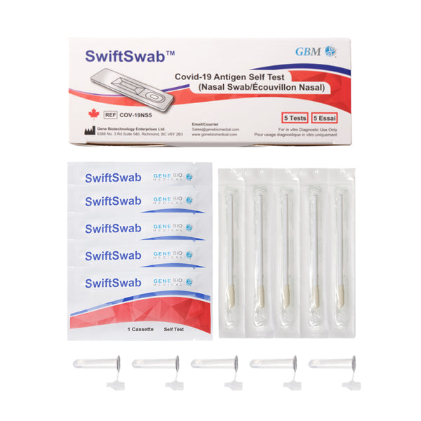 SwiftSwab Rapid COVID-19 Antigen Test (Expiry: APRIL 2026)