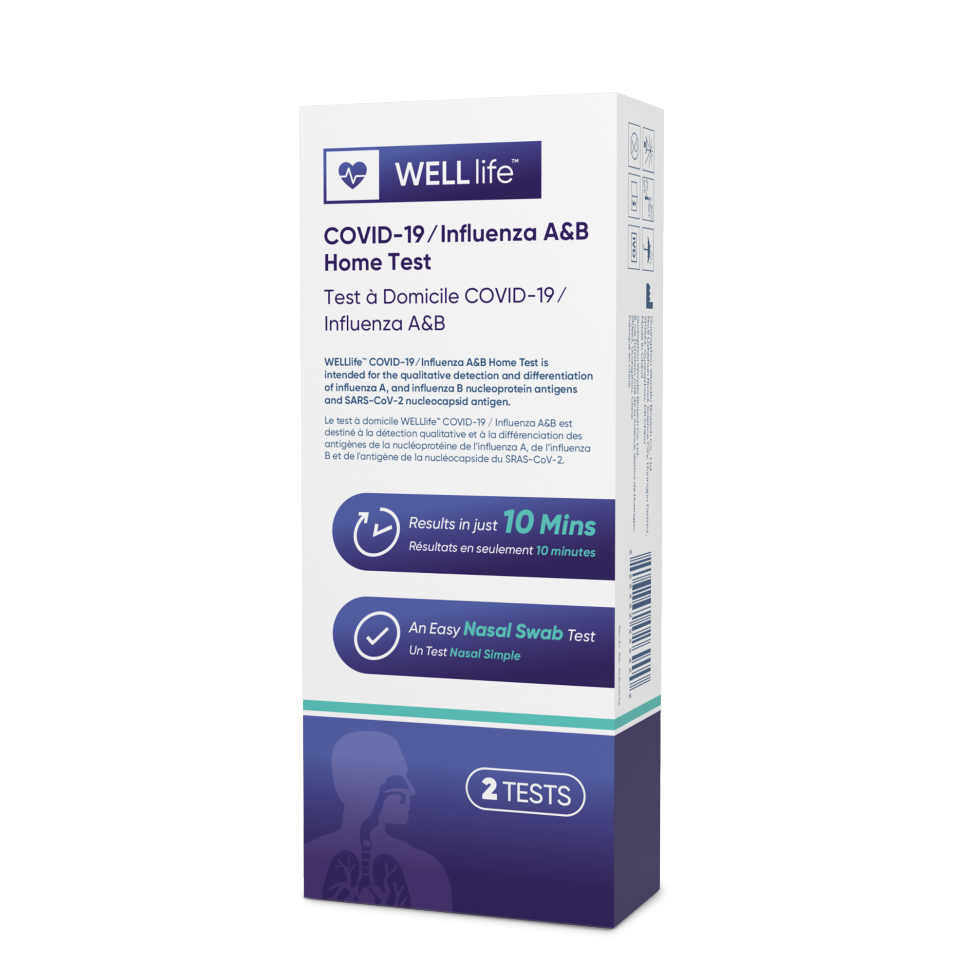WELLlife™ COVID-19 ⁄ Flu A&B Test Kit