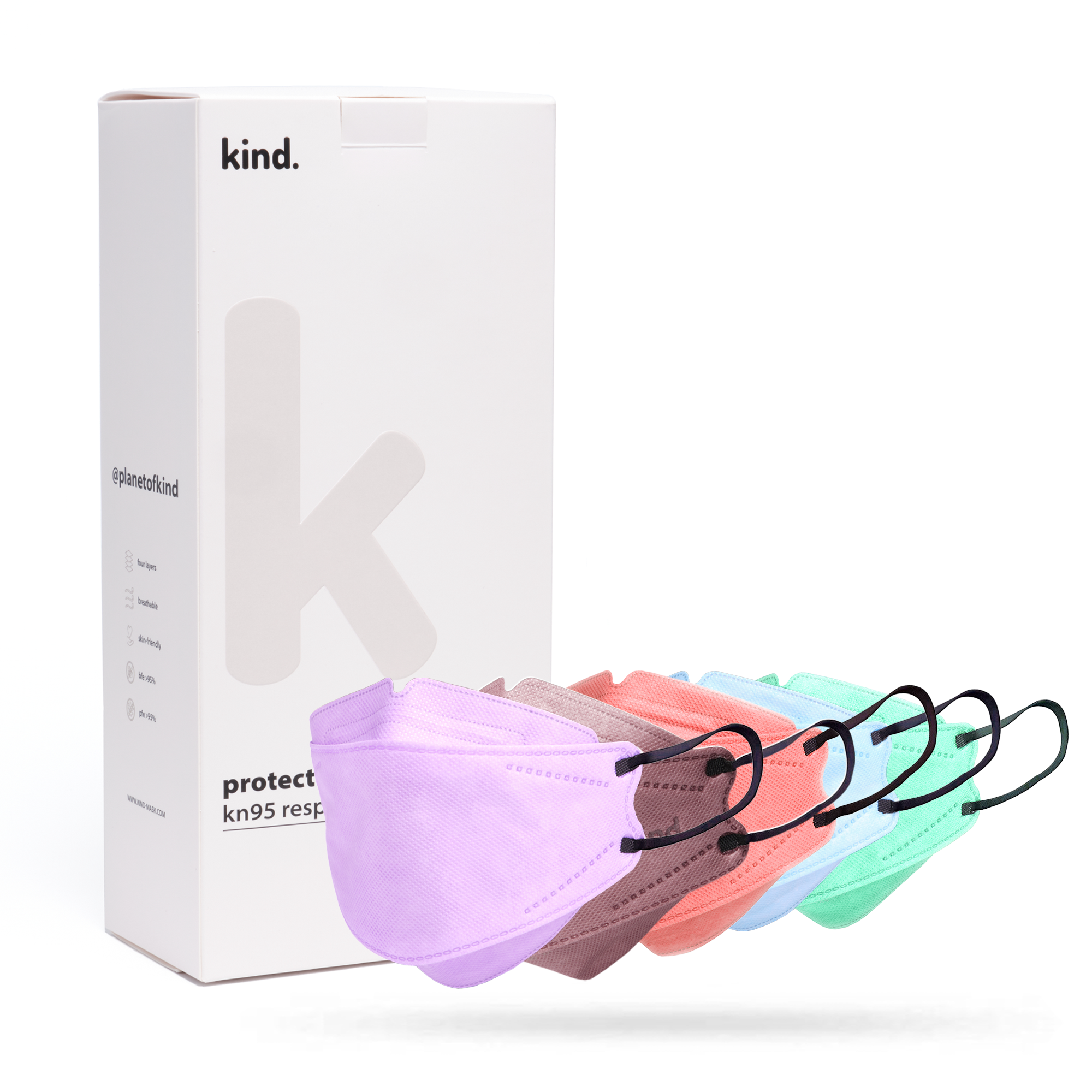 Kind KN95 Respirator Face Mask: The Pastel Collection