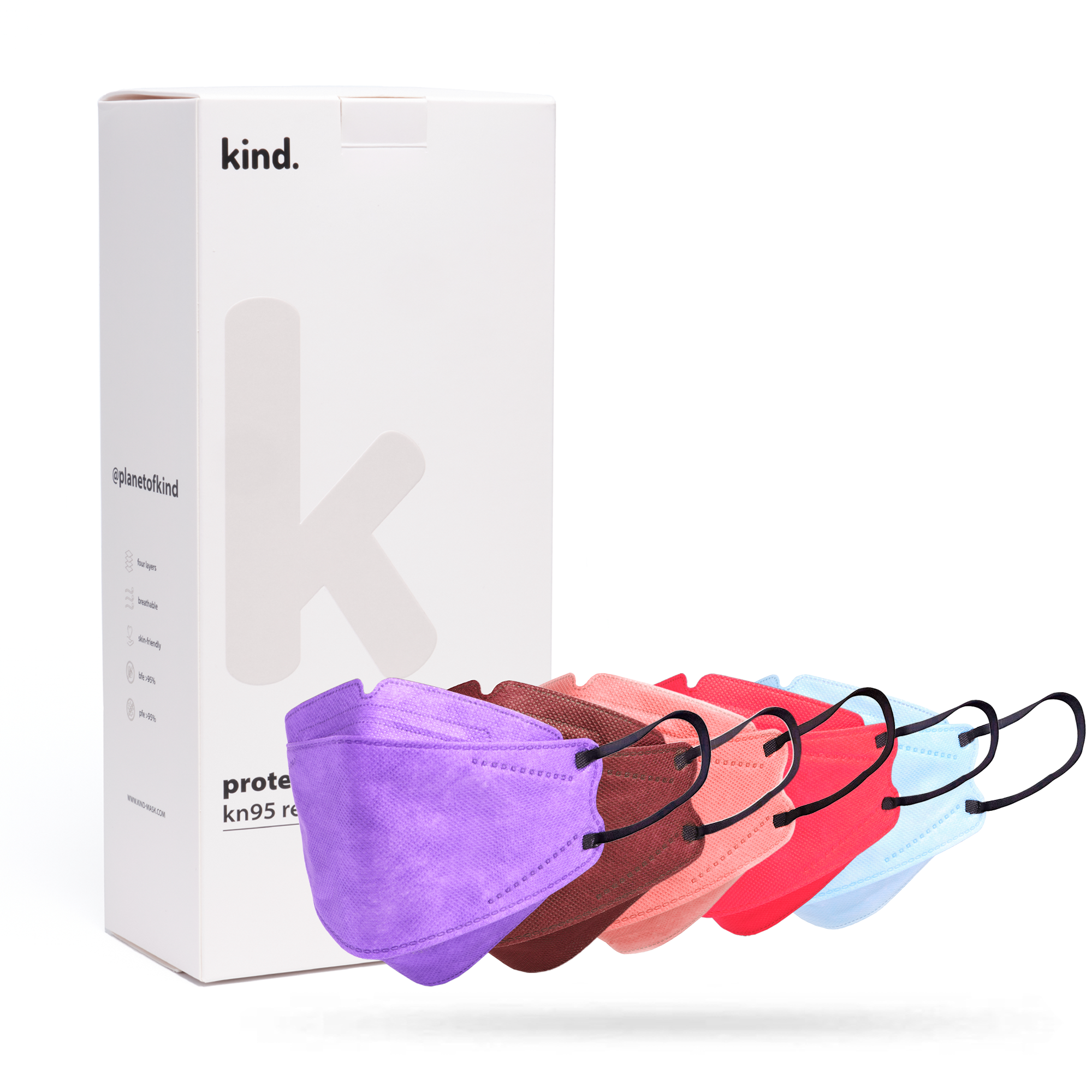 Kind KN95 Respirator Face Mask: The Vivid Collection