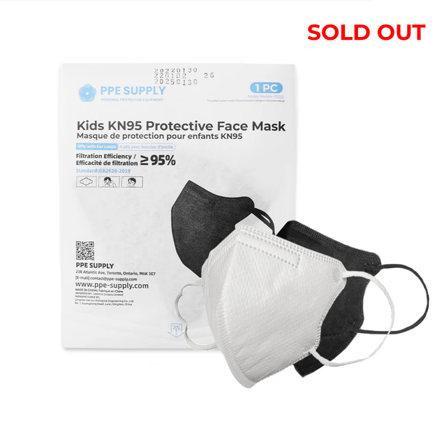 Kids KN95 Respirator Face Mask Individually Sealed (Cone Shape)