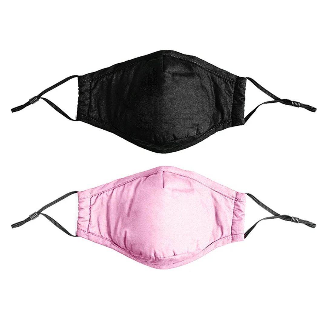 Reusable 4-Layer Face Mask + 2 FREE FILTERS (Black or Pink)