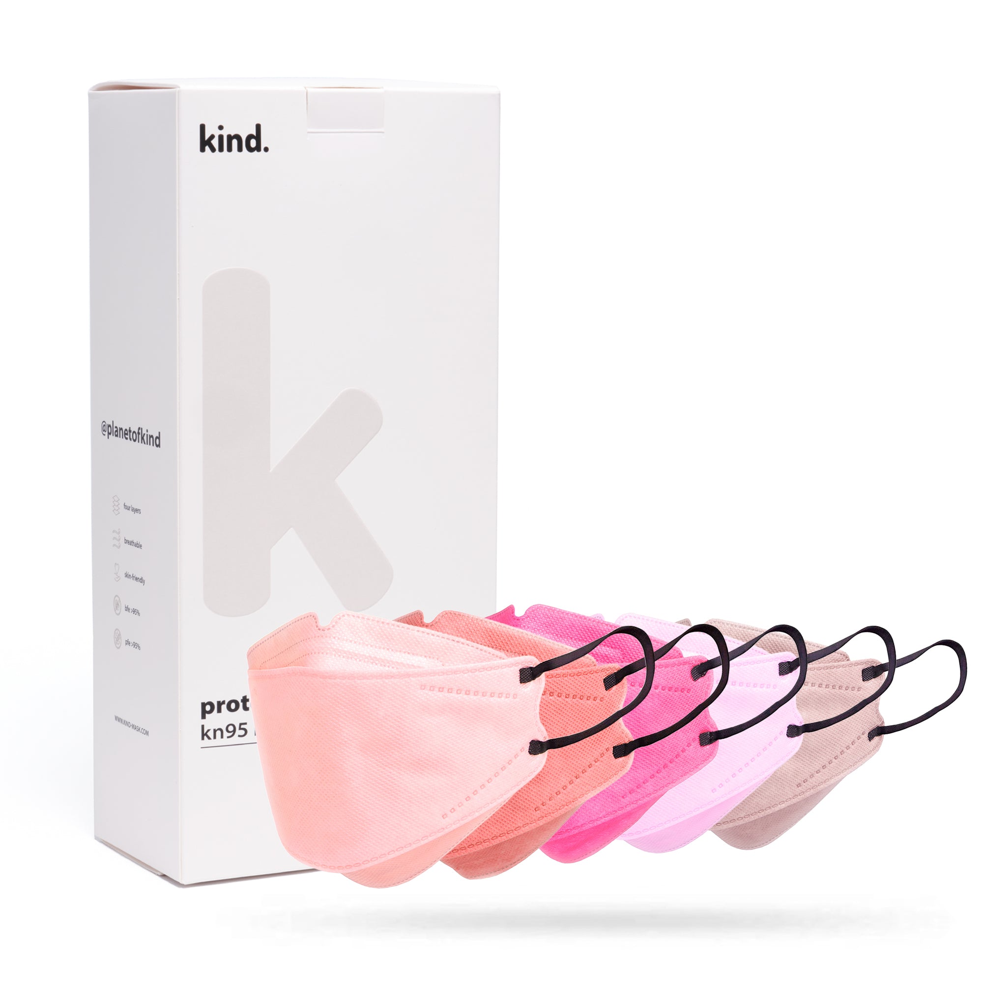 Kind KN95 Respirator Face Mask: The Blush Collection