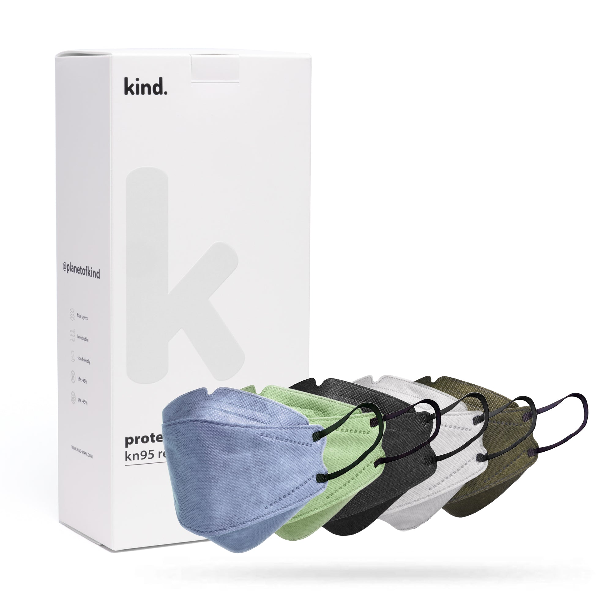 Kind KN95 Respirator Face Mask: The Explore Collection