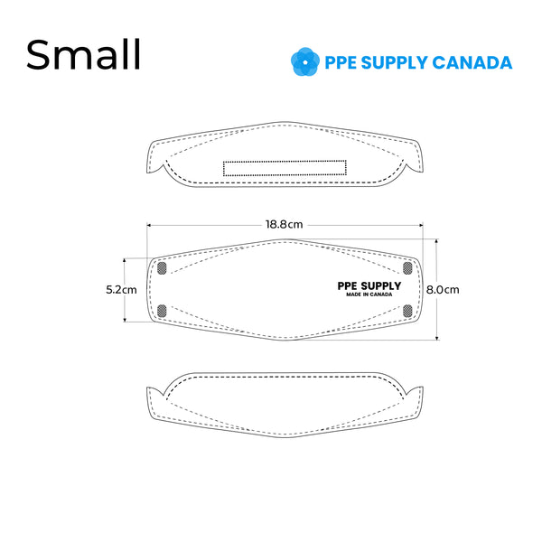 N95 Respirator Face Mask Made in Canada (Small)