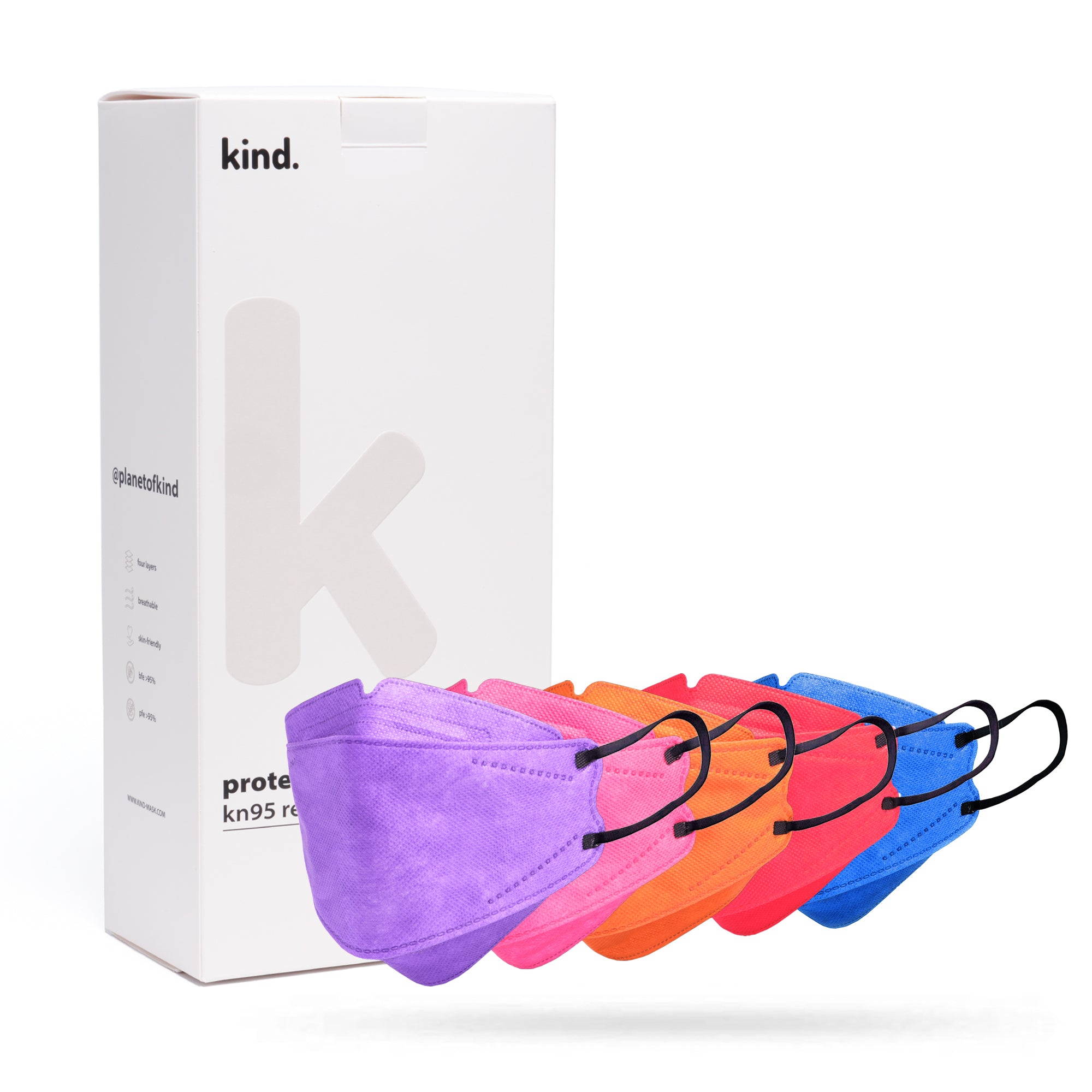 Kind KN95 Respirator Face Mask: The Vivid Collection